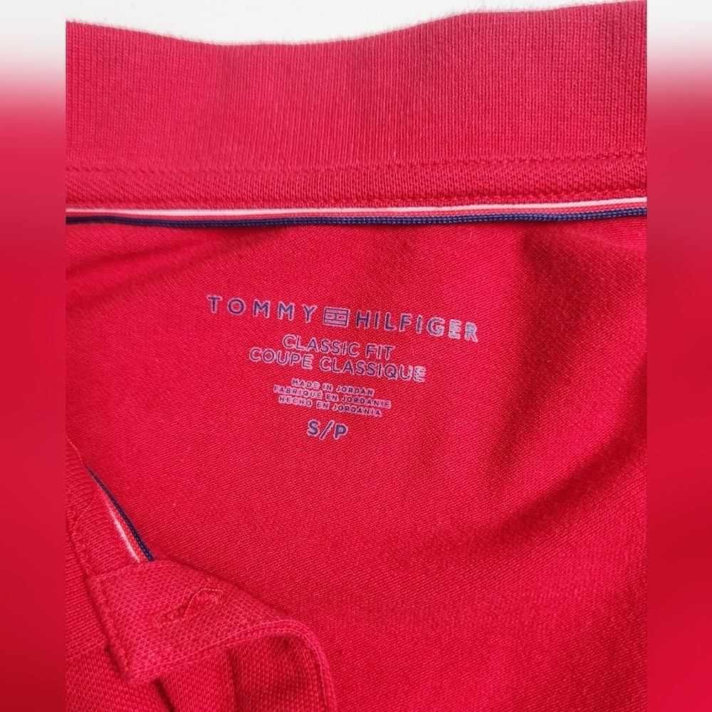 Tommy Hilfiger Classic Red Polo - Picture 3 of 4